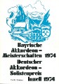 Bayerische Akkordeon-Meisterschaften in Inzell 1974