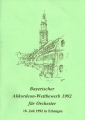 Bayerischer Akkordeon-Wettbewerb für Orchester in Erlangen 1992