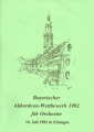 Bayerischer Akkordeon-Wettbewerb für Orchester in Erlangen 1992