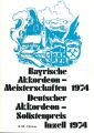 Bayerische Akkordeon-Meisterschaften in Inzell 1974