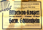 Konzert von Hermann Schittenhelm in Nürnberg 1948